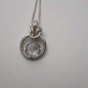 Sterling silver pink amethyst byzantine necklace